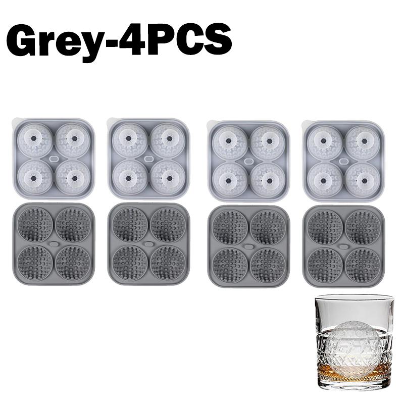 Big Golf Ice Ball Maker Large Silicone Ice Cube Tray With Lid Ice Mold For Whiskey Bourbon Cocktails Drinks Home Bar Accessories