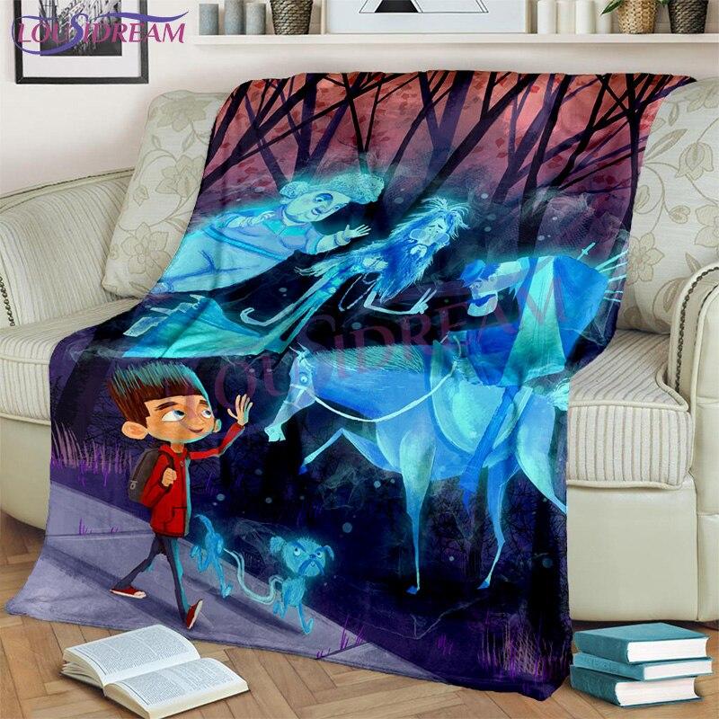 Horor Kreslený film Paranorman Throw Deka Flanelová deka Domácí dekorace Základy pokoje Deka Deka Pohovka a postel Deka