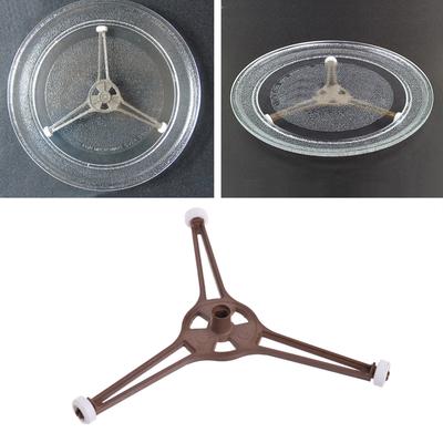 Microwave Oven Triangle Shaped Tray For Microwave Parts 24.5cm Glass Plate