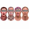 3D Face Printed Balaclava Vzor starca Maska na celú tvár pre Zimné Vonkajšie Športy Cyklistiku