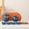 Premium Travel Tea Set Portable One Pot Four Cups Dayan and Outdoor Camping Tea Kuaike Cup Business Gift