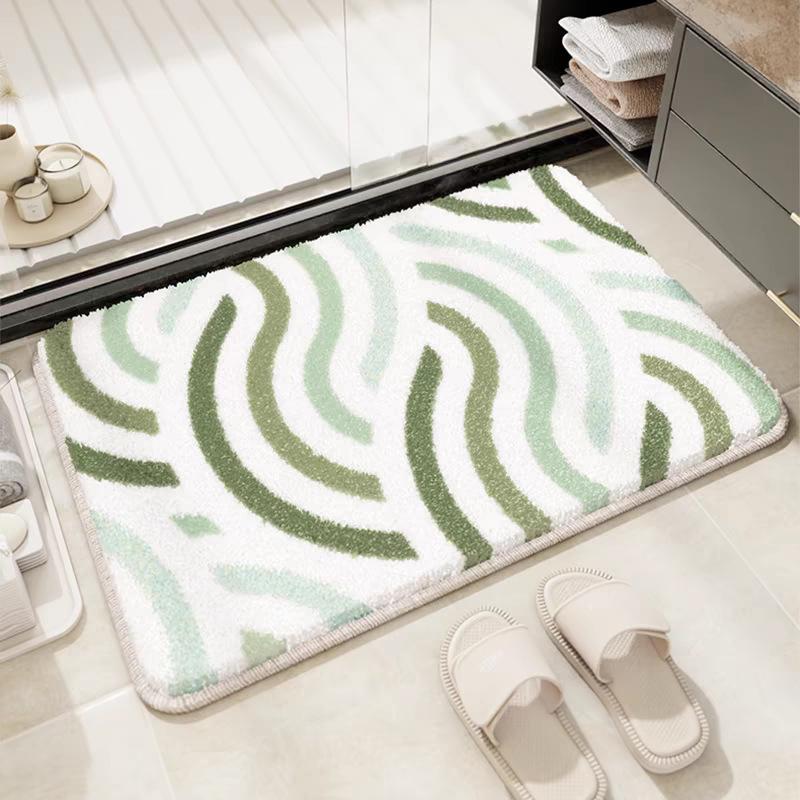 Nordic Tree Leaf Floor Mat Thickened Absorbent Foot Mat Bathroom Door Mat Entrance Door Mat