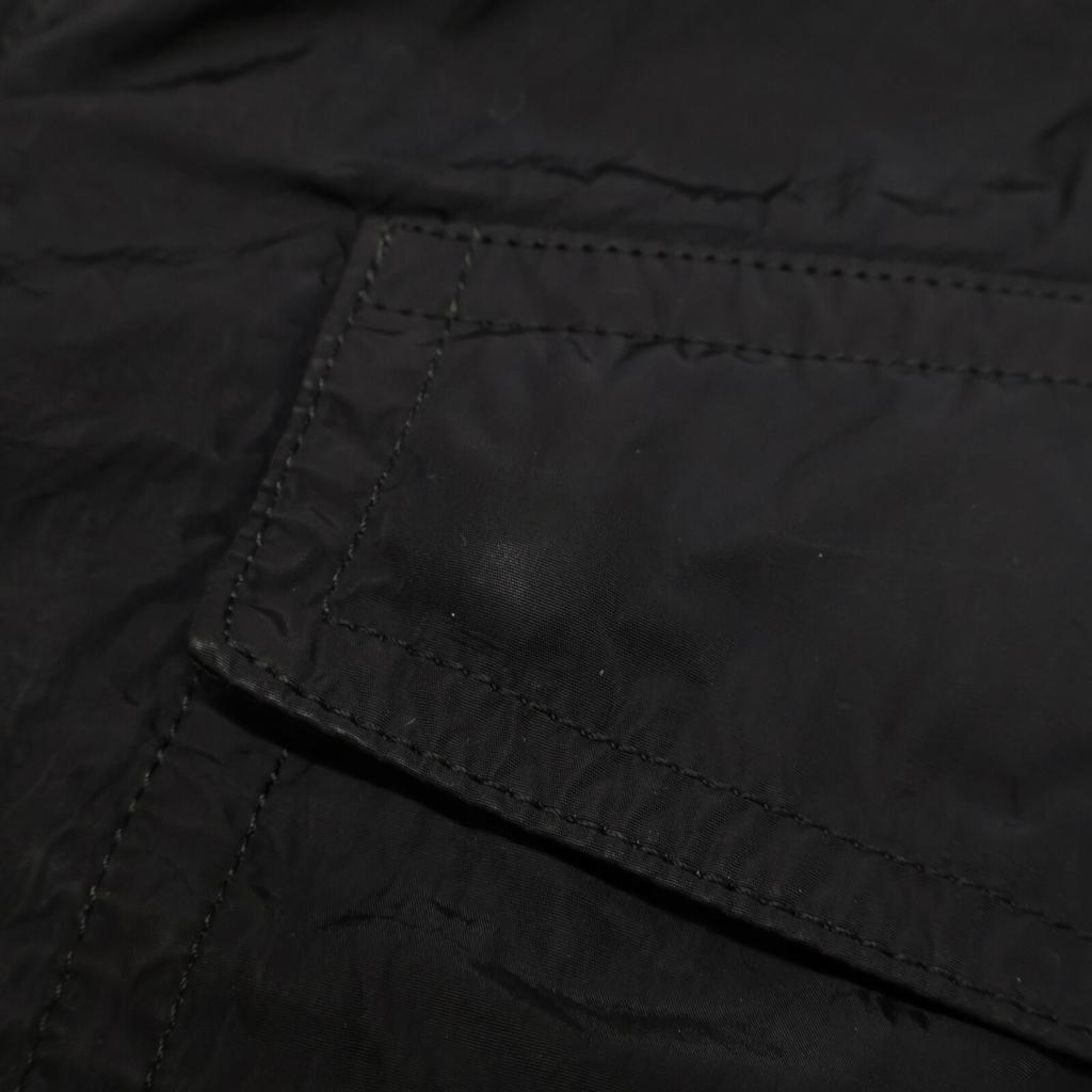 ZEGNA Black nylon military coat coat 52 blackUsed