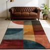 Retro Industry Style Geometric Carpet for Living Room Decoration Sofa Sofa Tables Large Rugs Lounge Bedroom Washable Tatami Mat