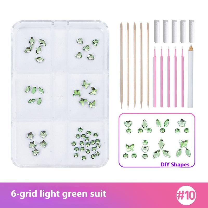 1 Set Dental Tooth Gems Crystal Diamond Heart Round Shaped Ornament Diy Tools Various Shapes Color Teeth Jewelry Denture