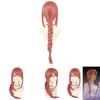 Chic Chainsaw Man Makima Wig Long Pink Braid Synthetic Fiber For Cosplay And Party Props