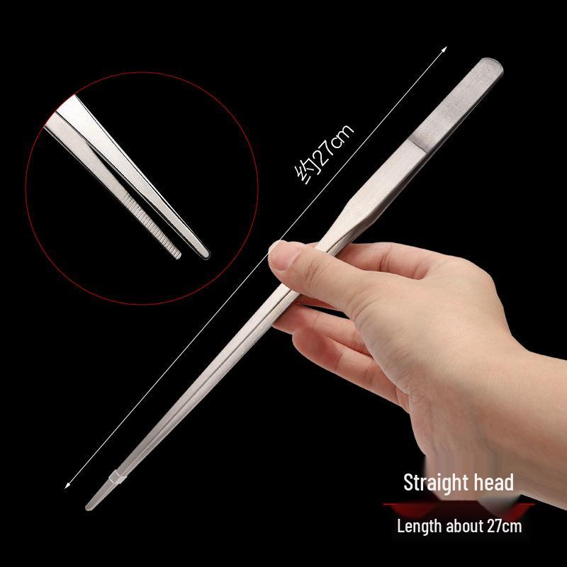 Non-slip Stainless Steel Tweezers for Gardening, Aquariums, and Succulents