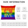 Pillow Case Sofa Living Room Bedroom Double-Sided Printing Homosexual Rainbow Flag Square Cushion Nap Time Pillow Case