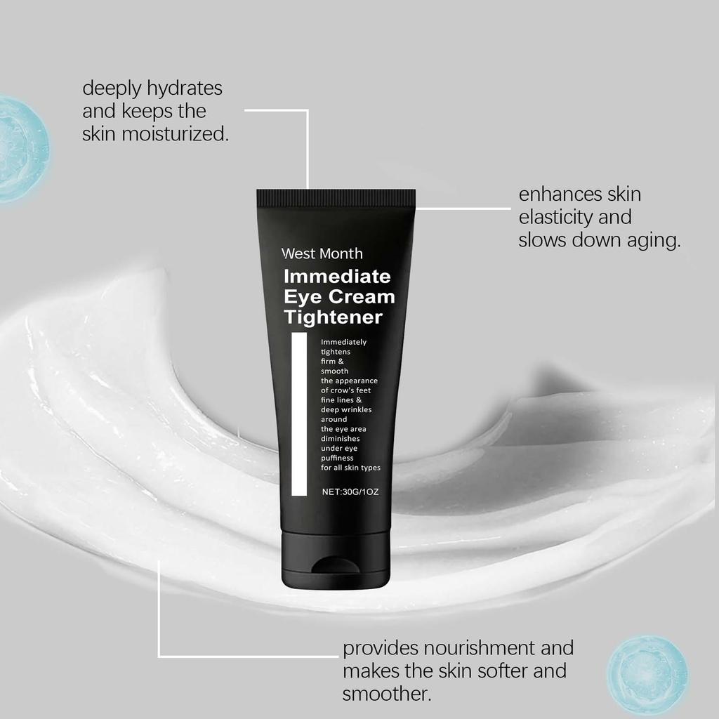 West&Month Firming Eye Cream Hydrating & Moisturizing Firms the Eye Area Reduces Fine Lines Massage Treatment For Eye Area Use 30g