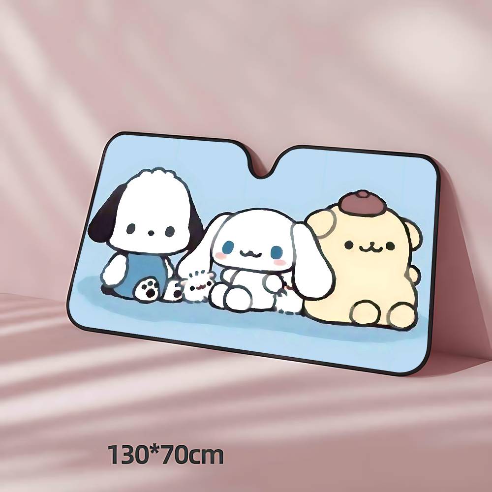Cartoon S-Sanrio Kawaii Car Sunshade Curtains Windscreen Cover Shade UV Rays Sun Visor Protector