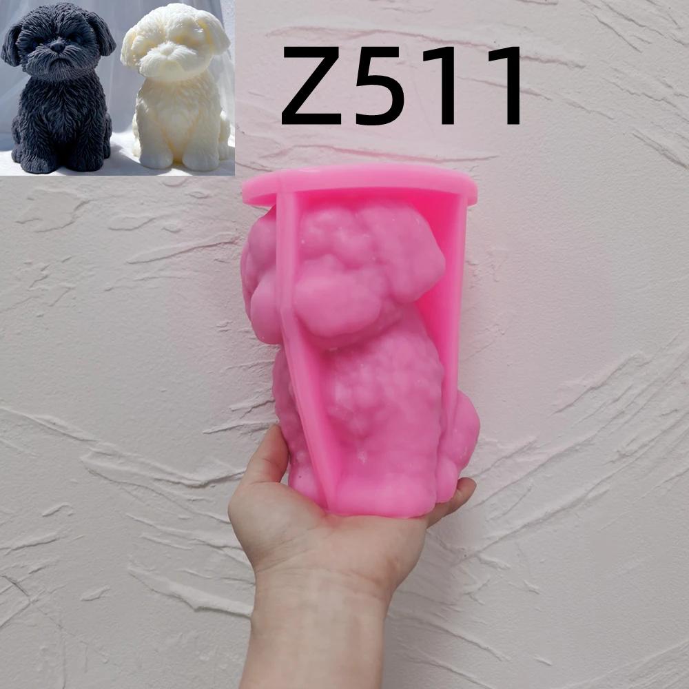 Sitting Shih Tzu Puppy Silicone Candle Mold Figurine Dog Lover Home Decor Animal Pet Puppy Soy Wax Silicone Mould