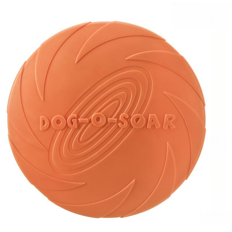 Pet Frisbee Dog Toy Bite resistant Frisbee Floatable Training Throwing Frisbee Safe Bite resistant Anti slip Design Pet Supplies оранжевый