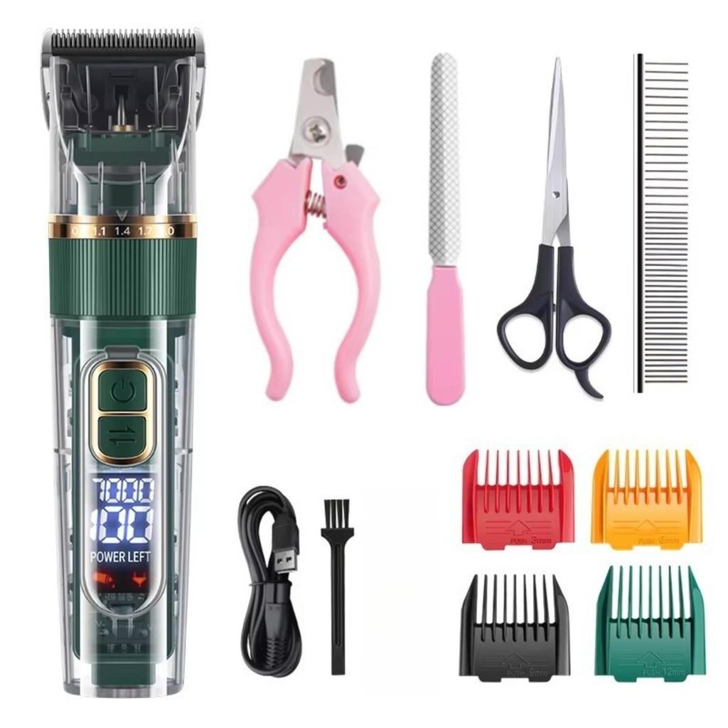 Domácí mazlíček, Elektrický strojek, Tři rychlosti, Pes, Elektrický strojek, Kočka, Holicí strojek, Zastřihovač, Sada, Stříhací strojek