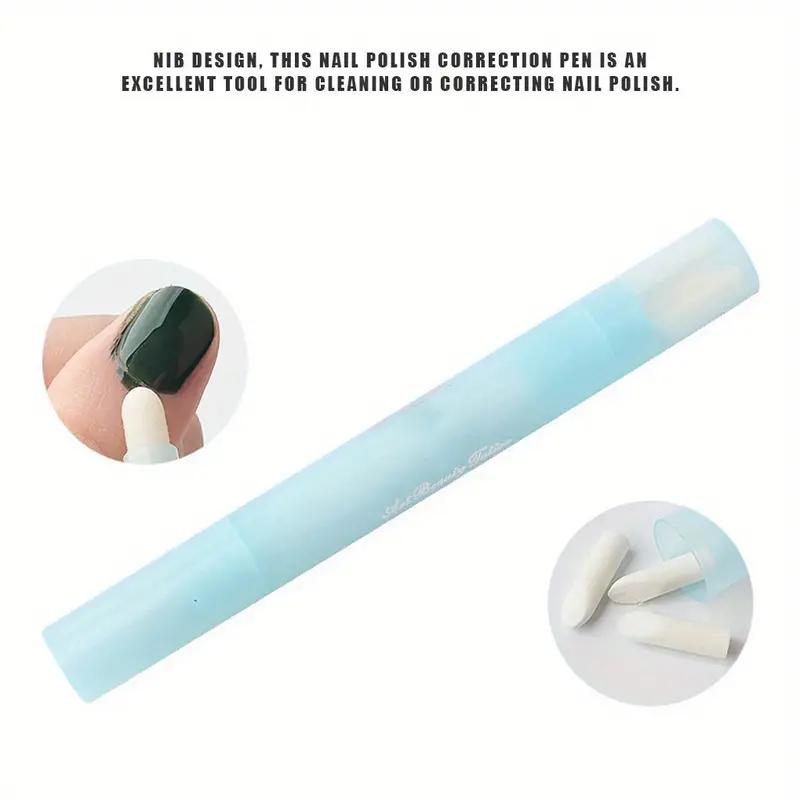 1Pcs Nail Art Manicure Beauty Nail Corrector Pen Varnish Cleaner Polish Remover Mistakes Correction Random Color