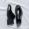 FashionMen Business Big Size 46 Casual Leather Shoes Office Wedding Small Shoes Ultra-thin Breathable Anti-slip Shock-resistant Low-cut