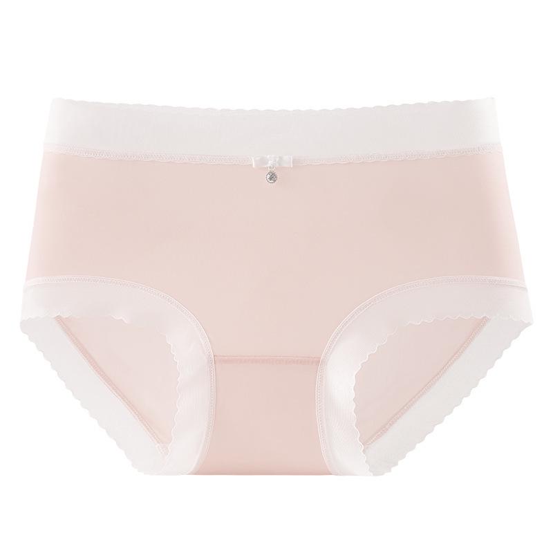 Women's Mid-Waist Comfortable Breathable Panties with PLA Fiber Crotch