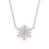 Zircon Women's Collarbone Chain Choker Snowflower Crystal Necklace Snowflake Necklace  Daily