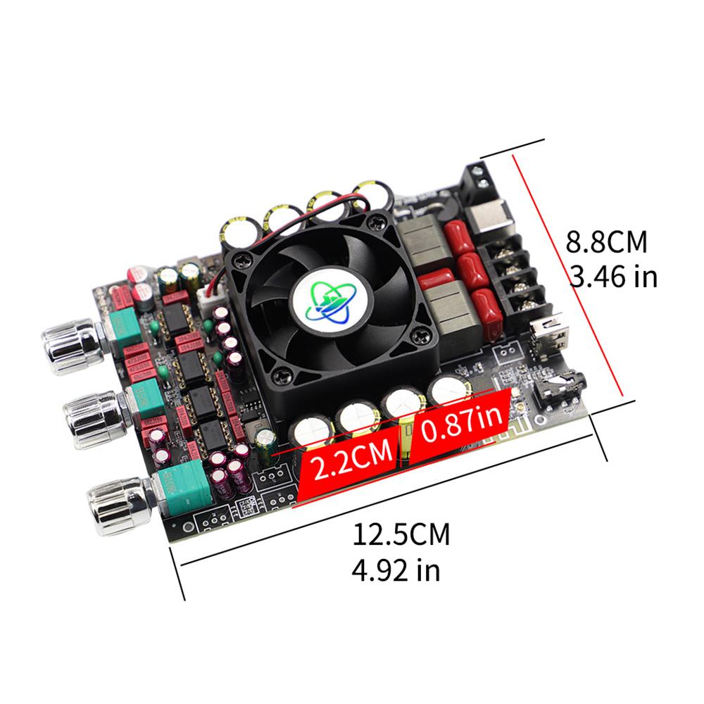 XY-T220H 220W * 2 Fever Level Lossless BT Audio Amplifier Board Module Stereo High Low Frequency Adjustment Amplifier Module