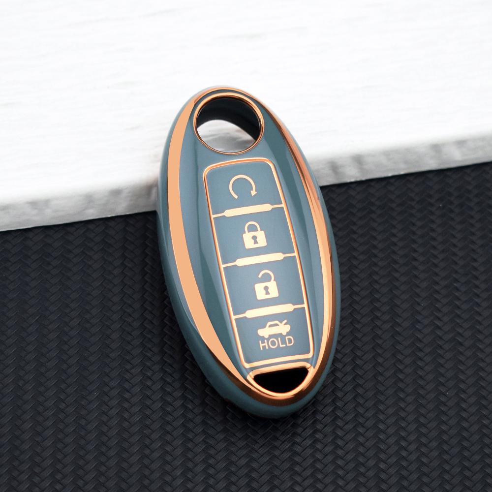 4 Buttons TPU Car Key Shell Case For NISSAN Maxima Altima Versa Sentra Sunny Sylphy Teana Qashqai X-Trail Juke Key Fob Cover Set