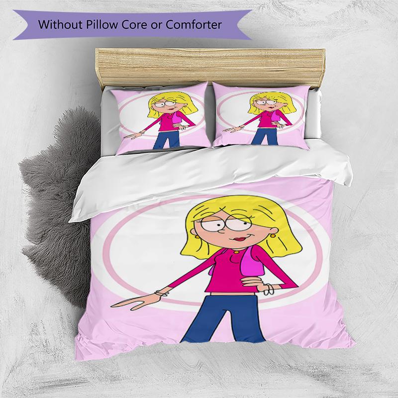 3pcs Lizzie McGuire Y Sus Locuras1 Design Cover Set - HD Printed Bedding with 1 Cover and 2 Pillowcases - Perfect for Home and Dorm Decor