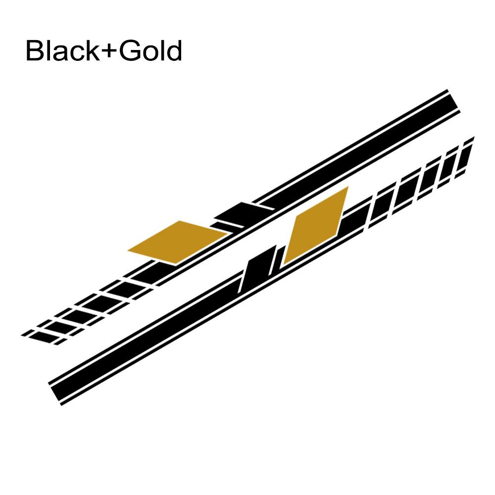 200x19cm 2PCS Sport Stripes Stickers For Pickup Car Door Side Body Vinyl Decals Auto Styling DIY Decoration Stickers Accessories