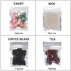 50pcs Holographic Packaging Bags Food Storage Bags (Translucent Matte Black, 7.5x10cm)