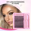 Lightweight Cluster Lash Kit 30D 40D 50D 60D Natural Eyelash Extensions Segmented Volumizing Lashes for Daily Wear Home Use