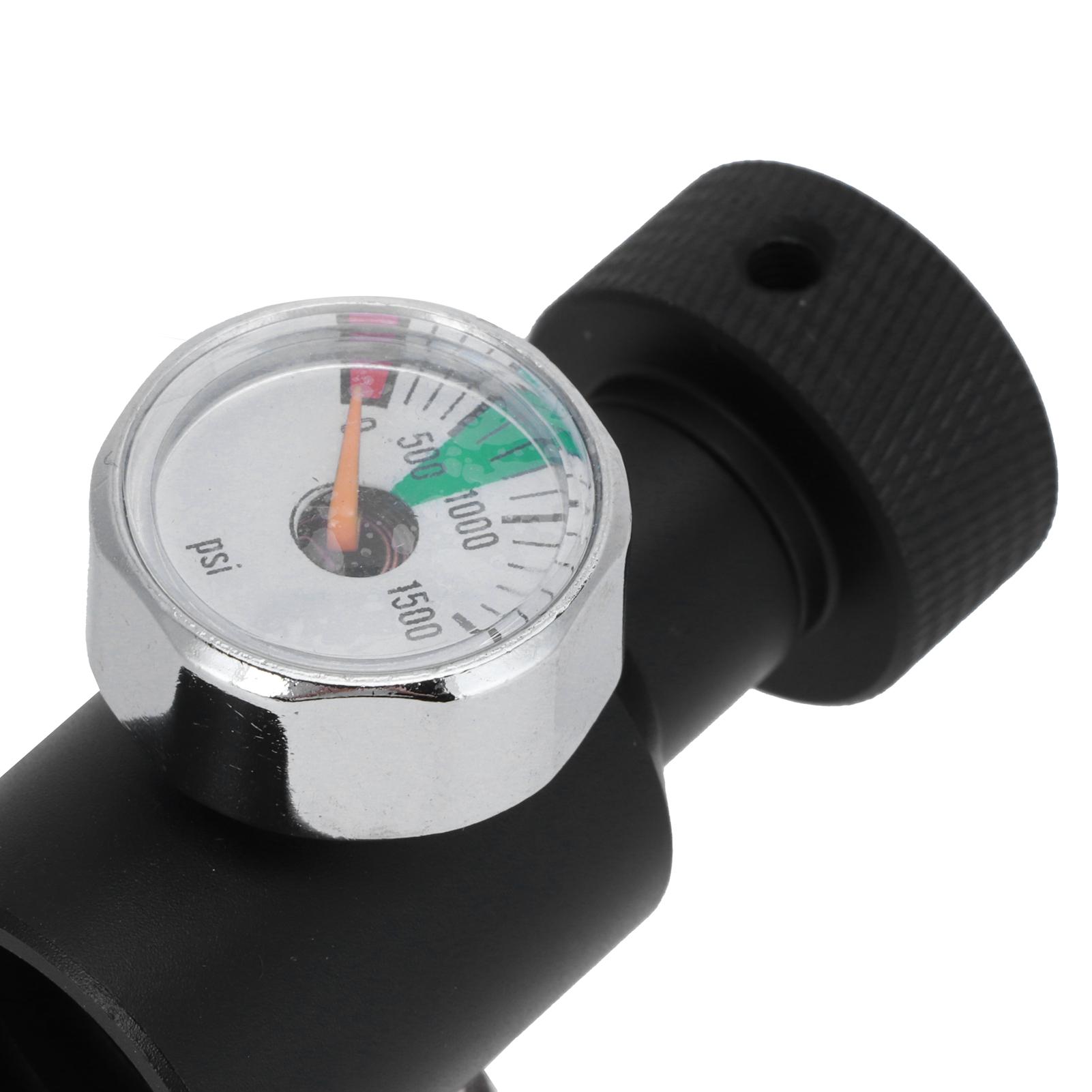Adaptateur de recharge de bouteille de CO2, connecteur en laiton CGA320 avec soupape de décharge, manomètre ASA 1 500 psi
