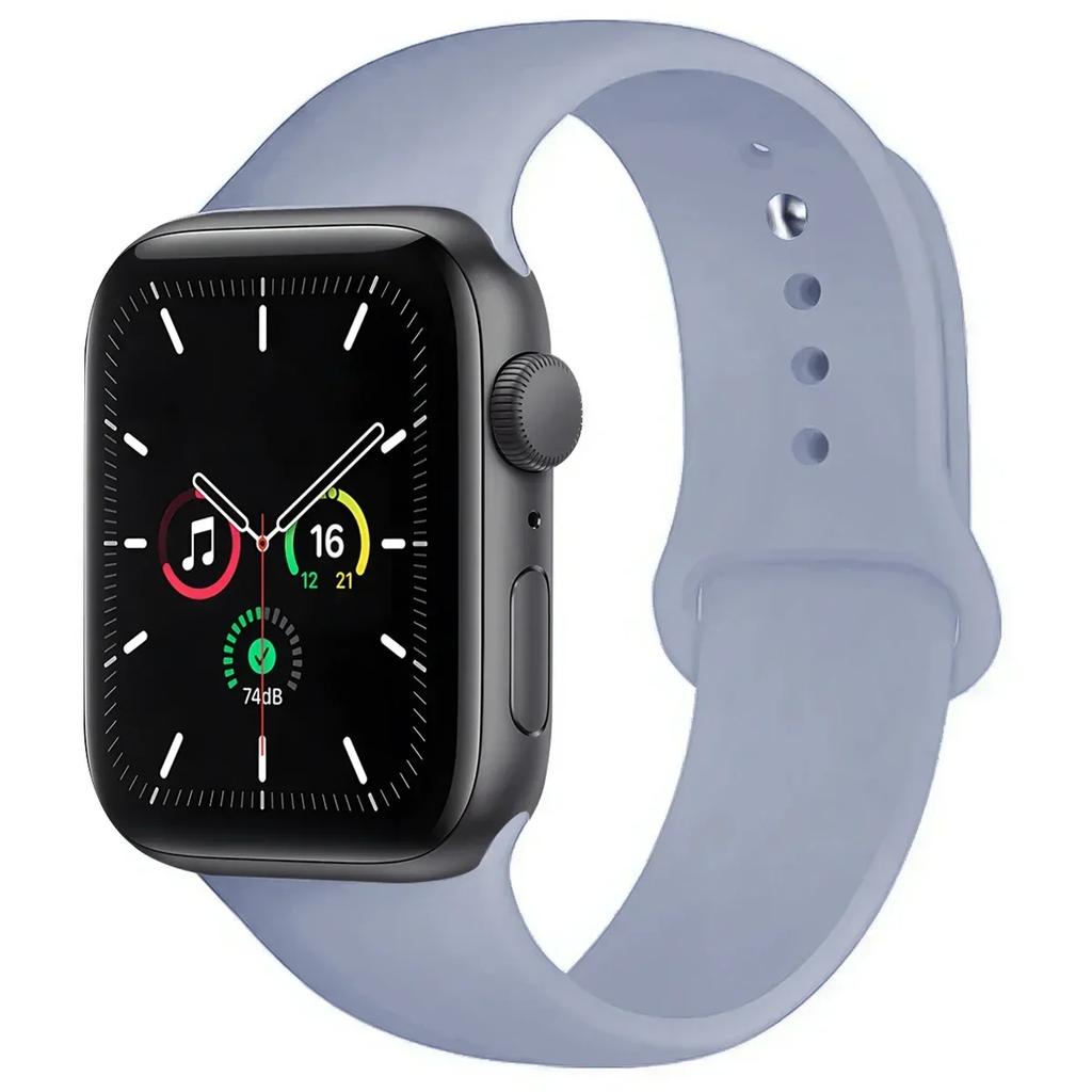 Silicone Band For Apple Watch straps 45mm 44mm 40mm 41mm 42mm-46mm sport bracelet iwatch series 8 7 6 5 4 3 SE 9 10 Ultra 2 49mm
