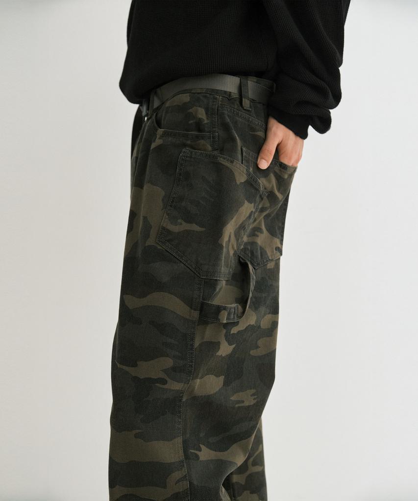 ENDOOR Washed Duck Double Pants (Camouflage)