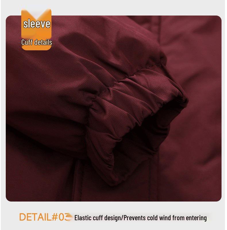 New Winter Arrival: Lapel Plus Velvet Cotton Jacket - Warm, Thick, Retro, Trendy, Loose Three Stripes Casual Workwear