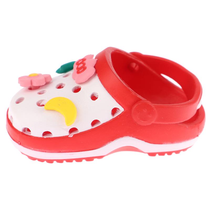 5.5*2.9CM Doll's Sandals Doll Clothes Hole Beach Shoes For 14.5 Inch Girl Baby As Fit Plush 20CM Doll Accessories Gift