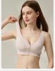 80S Lanjing Tencel Fixed Cup - Yingshi Thin Front Buckle Tank Top Pregnant Breastfeeding Bra