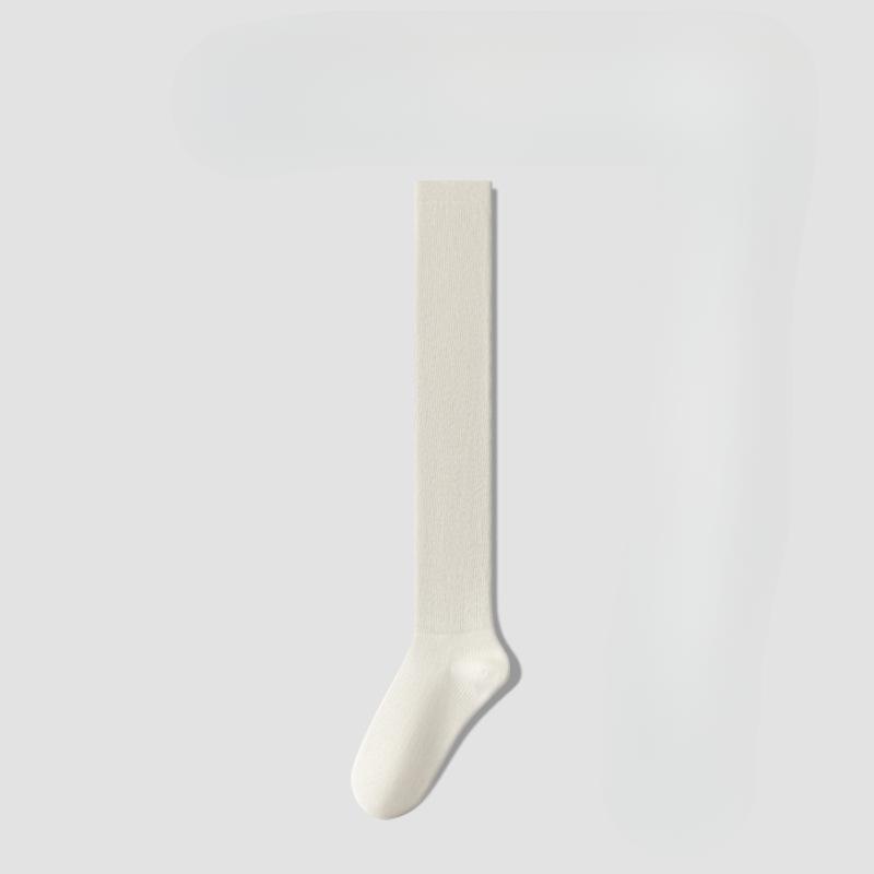 Ballet-style Calf Socks for Women In Summer, Thin Pure Cotton Slimming, Mesh Breathable, Grey Long Pile Socks