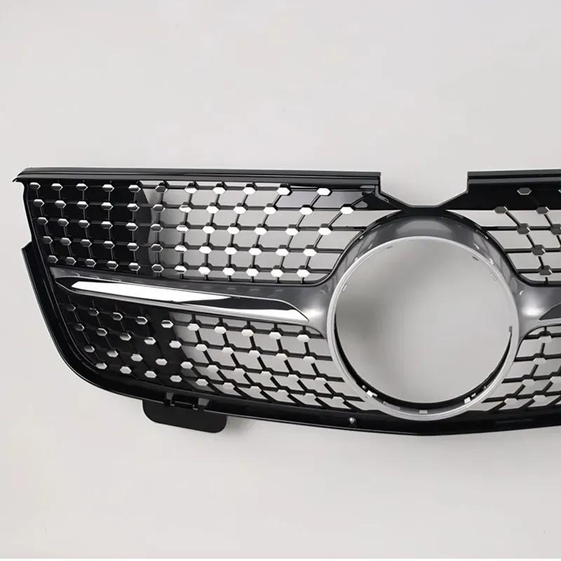 For Mercedes GL X164 2010-2012 GL350 GL450 Front Grille Glossy Black Sport Mesh Car Styling Replacement Parts Auto Accessories