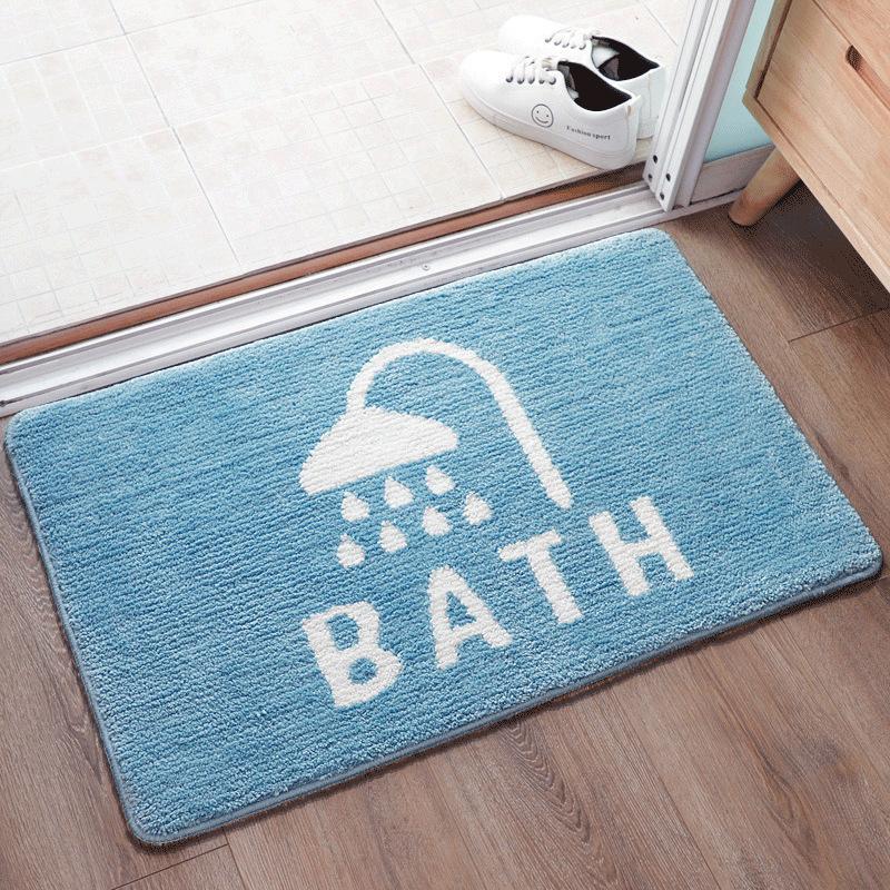 Toilet Floor Surface Mat Toilet Door Moisture-wicking Carpet Door Rug Entry Bedroom Floor Mat Bathroom Slip-resistant Mat