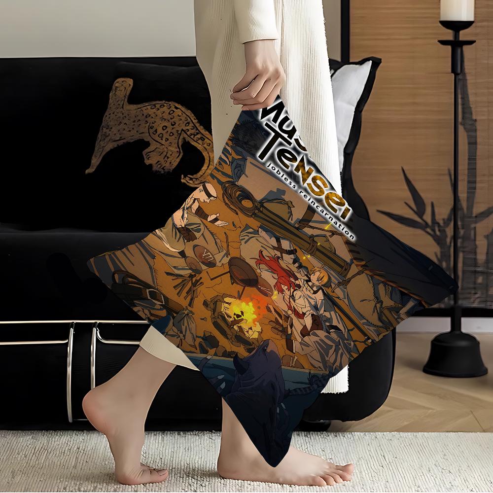 Classic Anime Mushoku Tensei Maple Design Cushion Cover Happy Autumn Harvest Decor Holiday Decorati Pillow Cover
