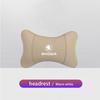1Pcs Leather Car Interior Seat Headrest Neck Pillow For Skoda Octavia Kodiaq Karoq Superb Rapid Yeti Scala Kamiq Vision RS Fabia