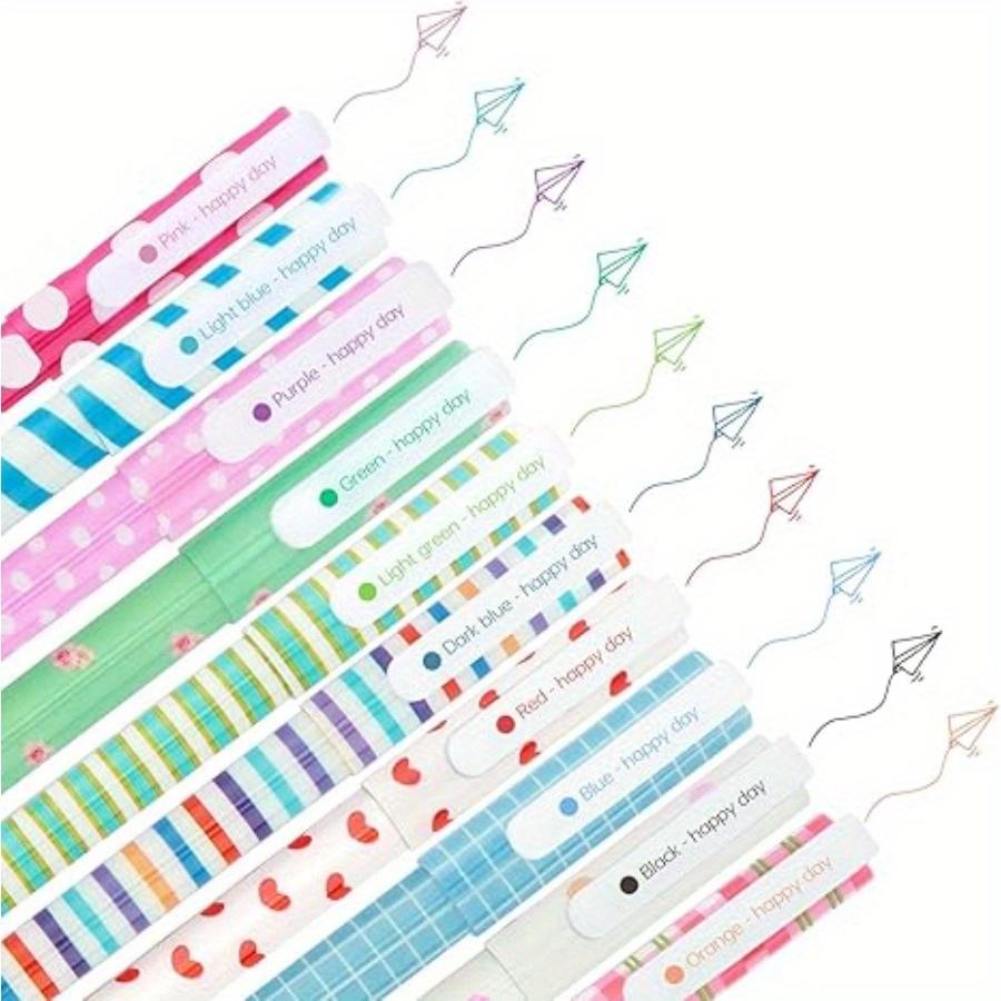10 PCS Creative Colored Pens Cute Panda Animal Patterns 0.38mm Student Stationery Marker Pen Set for Coloring Books Drawing, Journaling, Back School