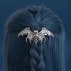 Viking Retro Gothic Bat Skull Hair Clip - Norwegian Style Party Accessory