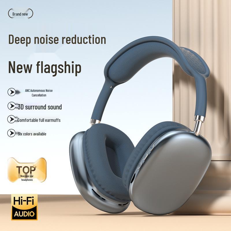 Cross-border P9 Bluetooth Over-Ear Headphones: Wireless, Sports-Ready, Ultra-Long Battery Life, Universal Fit with Card Slot.