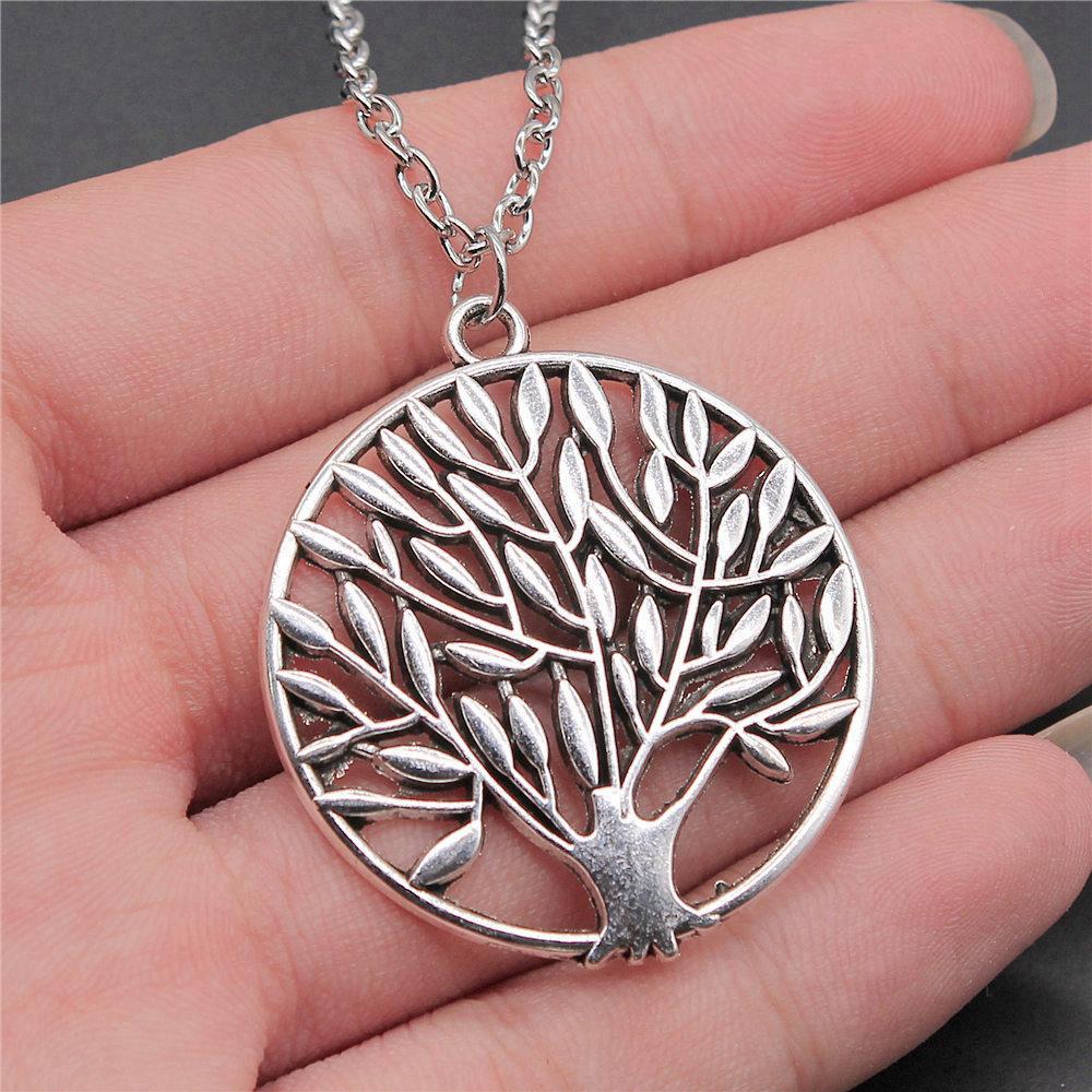 45cm Oder 70cm Lange Kette Halskette Lebensbaum Hochzeitsschmuck Zubehör QN079