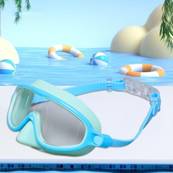 Swim Goggles for Kids Adults No Leaking Anti-Fog Diving Face Guard with Nose