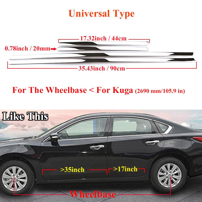 

Хромированный авто багажник, универсальная боковая дверь, молдинг корпуса, защитная кромка, декор, полоса из нержавеющей стали, ободок, гарнир, рамка, акцент Universal Type