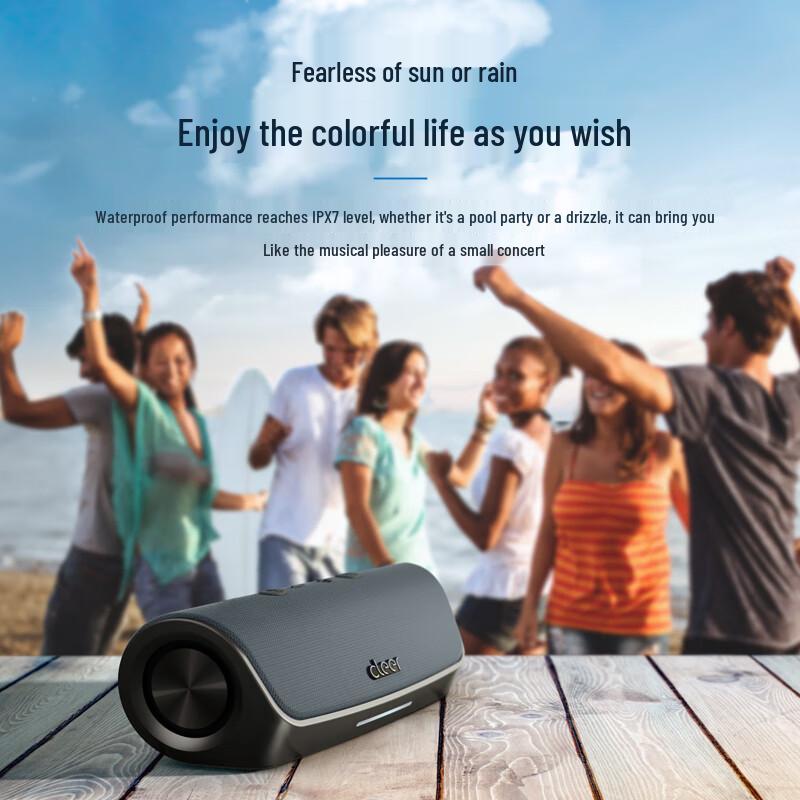 Cleer STAGE Mini Smart Portable Bluetooth Speaker