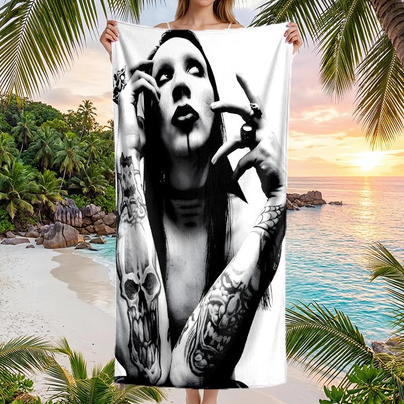 Martinimanson Fashion Beach Towel: Ideal for Summer Adventures Soft, absorbent and quick drying suitable for swimming and bathing