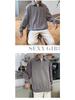 Men's Korean Style Casual Loose Half-Zip Lapel Polo Knit Top
