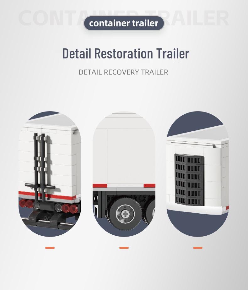 Brick Joy 66032 European Truck Model: Compatible with LEGO, DIY Educational Toy for Kids