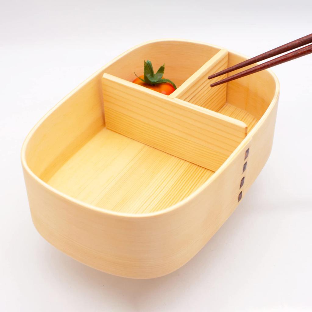 Wakayama Touge No Wappa Bento Box Store Touge No Wappa Bento Box Bento Box with 19 X 13 Natural Arrow Feather (Wakayama Store) - Large, Square-Shaped