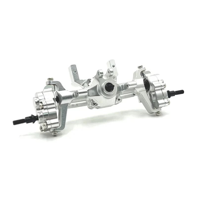 Upgrade Metal Front Rear Portal Bridge Axle Differential Assembly for FMS 1/24 FCX24 Xiaoqi Crusher Chevrolet K5 RC Car Parts